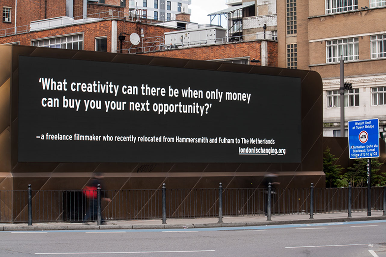 London is Changing billboard